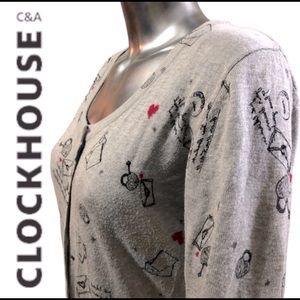 L button up cardigan sweater.  Gently used.